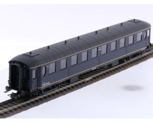 Schaal H0 Philotrain 38 C personenrijtuig Ovaalramer B 7100 blauw/ RIC teken van de NS #P279
