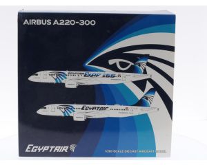 Schaal 1:200 JC Wings LH2230 Airbus A220-300 Egypt Air Express Reg. SU-GEX #7896