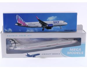 Schaal 1:200 Mega Models 703399/ PPC Holland 222826 vliegtuigen set Griekenland Airbus A321 Aegean Reg. SX-DVO en A320neo Sky Express Reg. SX-IOG #8035