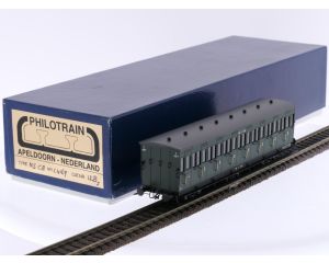 Schaal H0 Philotrain 12Bs personenrijtuig C8 C4167 3e kl. van de NS #P308