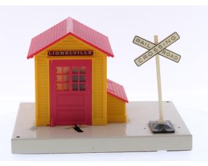 Schaal 0 Lionel 681063 Lionelville railroad crossing #8390