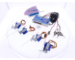 Schaal 00, H0, TT en N Peco PLS-100 Smartswitch met DinaSys servobundel Set #8459