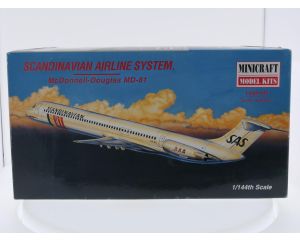 Schaal 1:144 Minicraft 14474 McDonnell-Douglas MD-8 Scandinavian Airline System Reg. SE-DII #9339
