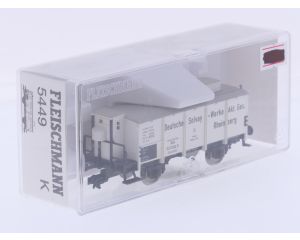Schaal H0 Fleischmann NEW OLD STOCK 5449 K gesloten goederenwagen Deutsche Solvay-Werke van de DRG #9473
