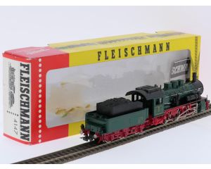 Schaal H0 Fleischmann 4147 stoomlocomotief met losse tender G8 van de KPEV #9492