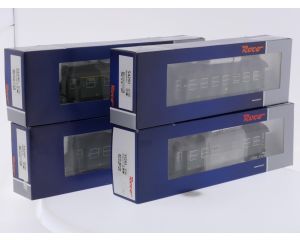 Schaal H0 Roco 54290, 54291 en 54293 set van 4 Umbauwagens van de DB #9656