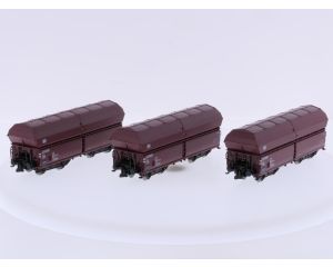 Schaal H0 Roco 76079 zelflossende wagons 3-delig van de DB #9662