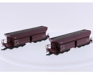 Schaal H0 Roco 76070 2-delige zelflossende wagons Faals 150 van de DB #9664