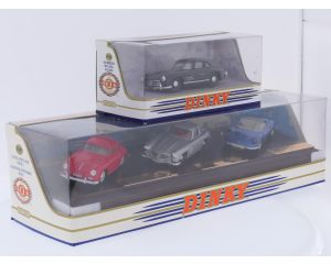 Schaal 1:43 Matchbox NEW OLD STOCK DY-12B en DY902 set 1958 Porsche 356, 1955 Mercedes-Benz 300SL 'Gullwing' (2x) en 1973 Ferrari Dino #9722
