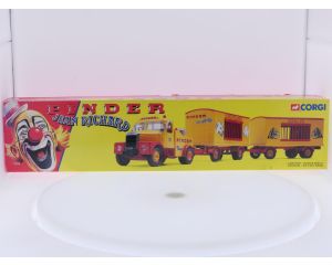 Schaal 1:50 Corgi NEW OLD STOCK 16801 Scammel Highwayman met 2 Pinder-kooiaanhangwagens #9867