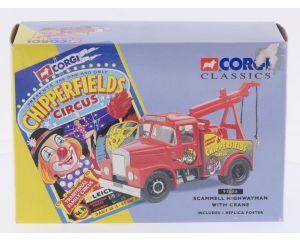 Schaal 1:50 Corgi NEW OLD STOCK 97886 Schammell Highwayman met kraan Chipperfields circus #10059