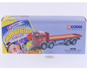 Schaal 1:50 Corgi NEW OLD STOCK 97957 ERF 8 wheel rigid truck Chipperfields circus #10062