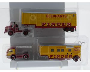 Schaal 1:64 Altaya Ref 02, 11 en 32 set van 3 Circus Pinder voertuigen #10074