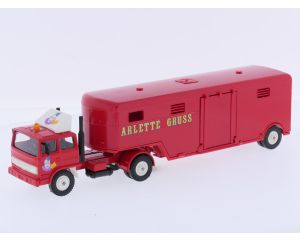 Schaal 1:43 Solido NEW OLD STOCK Ref. 821 Renault G260 semi- transport animaux Circus Arlette #10076