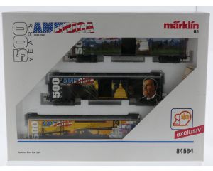 Schaal H0 Märklin 84564 speciale goederenwagon-set "500 jaar America" #10096