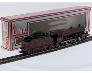 Schaal 00 Lima 205119 stoomlocomotief Mogul Crab 2-6-0 13000 LMS Maroon van de BR #10108