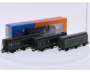 Schaal H0 Roco 44206, 44207 en 44509 personenrijtuigenset van de DRG #10124