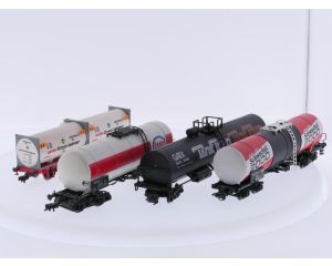 Schaal H0 Piko/Fleishmann/Mehano en Roco 57700, 5470, 10450 en 46712 ketelwagen set van de DB/ÖBB #10125