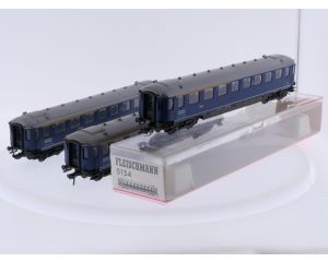 Schaal H0 Fleischmann 5154 set van 3 Plan K personenrijtuigen van de NS #10128
