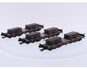 Schaal H0 Roco 45947 3-delige set zwaartransportwagens van de DB #10140