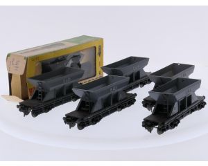 Schaal H0 Fleischmann 1491 goederenwagens zelflossers E 433 6-delig van de DB #10143