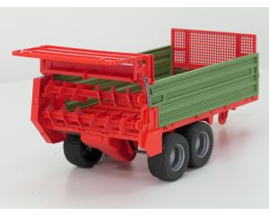 Schaal 1:16 Bruder 2043 en 2209 Case CVX 170 C;E met meststrooier trailer #6655