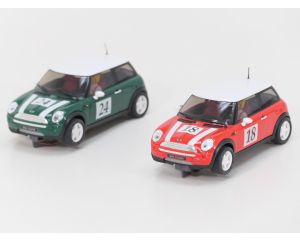 Schaal 1:32 Ninco 20115 race baan met 2 Mini Coopers #6972