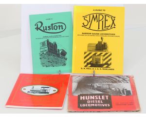 Set van 4 boeken – Narrow Gauge Locomotives (Ruston, Simplex, W.G. Bagnall, Hunslet) #8956