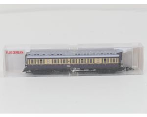 Schaal H0 Fleischmann NEW OLD STOCK COMPLETE SET 4887 en 5871 stoomlocomotief BR 78 met personenrijtuigen van de DRG #9438 