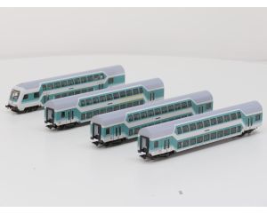 Schaal H0 Märklin 43580 setrijtuigen "dubbeldekkers" van de DB #9694