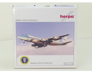 Schaal 1:200 Herpa 550390 US Airforce Boeing VC-25A "Air Force One" Reg. 28000 #9891
