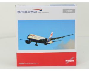 Schaal 1:200 Herpa 556224 Boeing 787-8 Dreamliner Britisch Airways Reg. G-ZBJB #9892