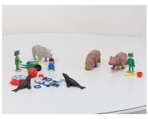 Playmobil 3516, 3547, 3518 Dierentuin Set met Neushoorn, Nijlpaarden & Zeehonden #9937