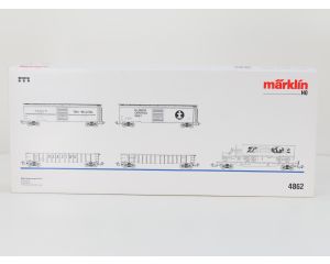 Schaal H0 Märklin 4862 USA-set goederenwagens I #10088