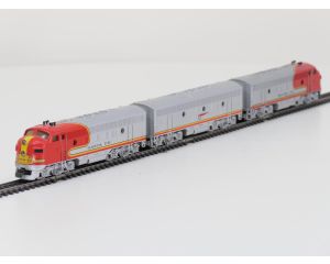 Schaal H0 Märklin 3060, 4060 en 4063 3-delige diesel treinstel Santa Fe van de ATSF #10095