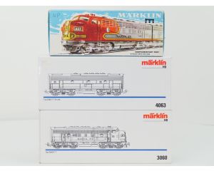 Schaal H0 Märklin 3060, 4060 en 4063 3-delige diesel treinstel Santa Fe van de ATSF #10095