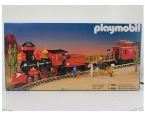Playmobil 4034 Western Train / Steaming Mary treinset uit 1988 OVP NEW OLD STOCK