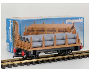 Playmobil 4105 rongenwagen met buizenlading OVP