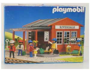 Playmobil 4301 Riverdale Train Station bijna compleet OVP #9962