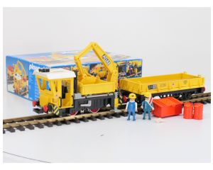 Playmobil 4053 Kraanlok met wagon bijna compleet OVP