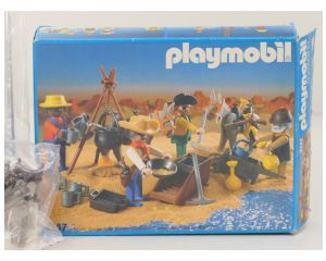 Playmobil Goudzoekerskamp met transportdieren 6479 + 3747 + 7239 #9988