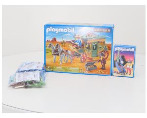 Playmobil Western koetsoverval met sheriff 70013 + 6546 + 1003 + 3035 #9995