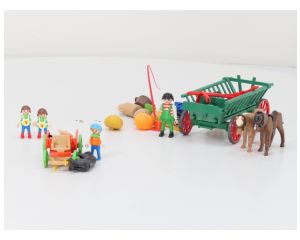 Playmobil 3246 Kar met paarden + 5505 + 4529 #10802
