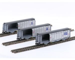 Schaal N Minitrix 15282 Set Schuifwandwagens van de SBB #5307