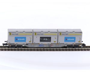 Schaal N Minitrix 18405 platte wagen van de SBB #5310