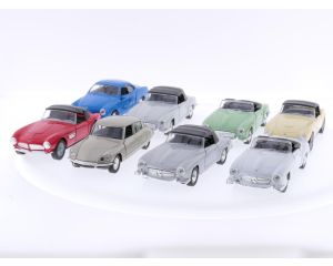 Schaal 1:36 Welly Set Van 8 Modelauto's #5354