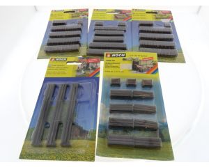 Schaal N Noch 13020, 13040, 13070 en 2 x 13080 5-delige hekwerk set #5544