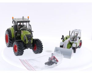 Schaal 1:32 Siku 3261 & Claas Axion 850 & SIKU 4851 Claas Targo C 50 #4011