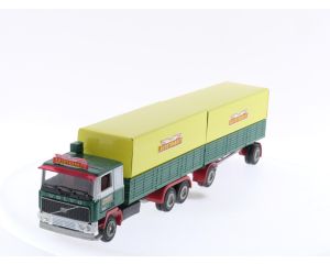Schaal 1:50 Tekno MUS347 Zweden 1987 Autotransit Huifoplegger #4067