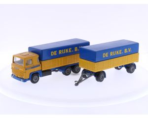 Schaal 1:50 Tekno Scania 141 truck + trailer De Rijke B.V. #6057